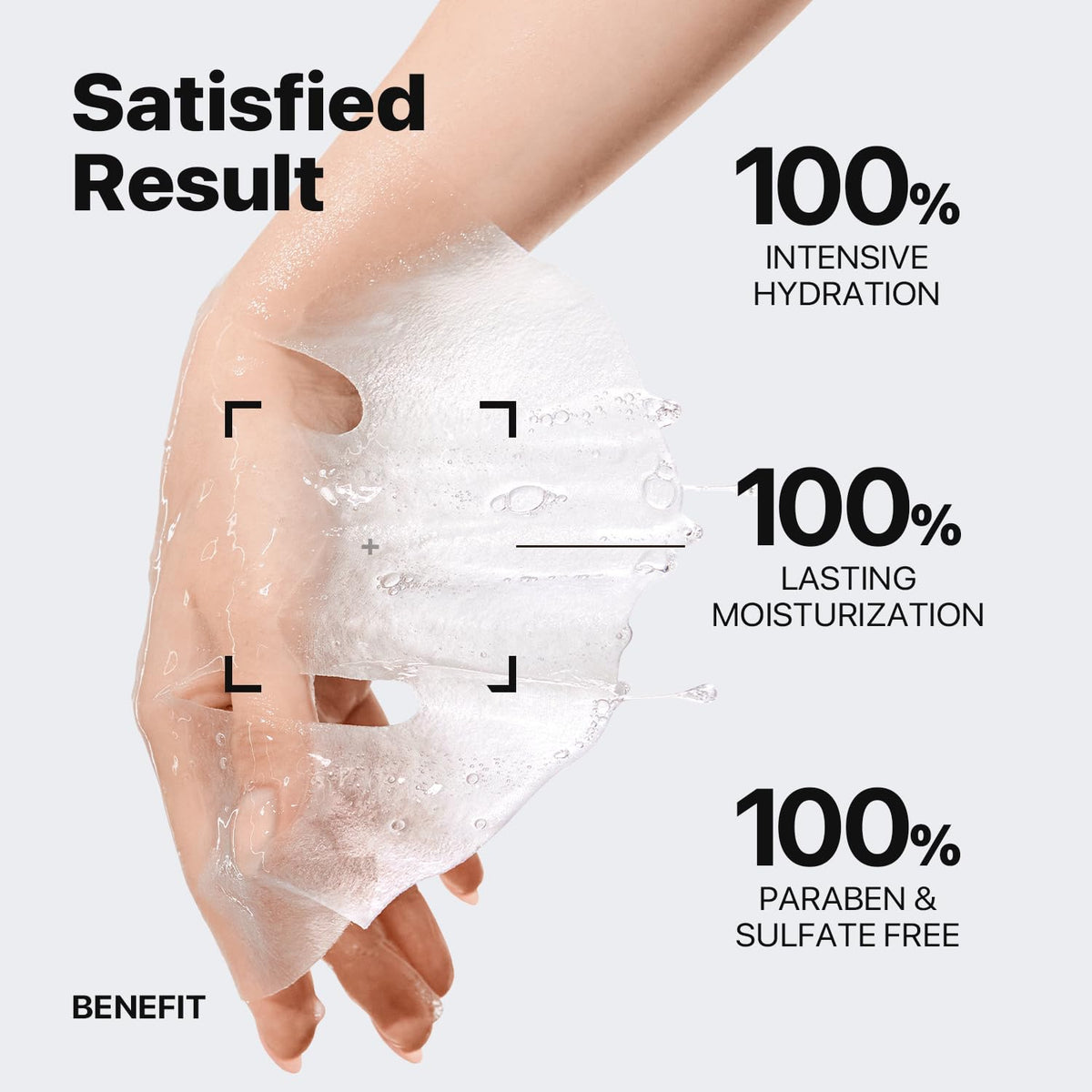 Nature Republic mask applied on face demonstrating comfortable fit and soothing effect