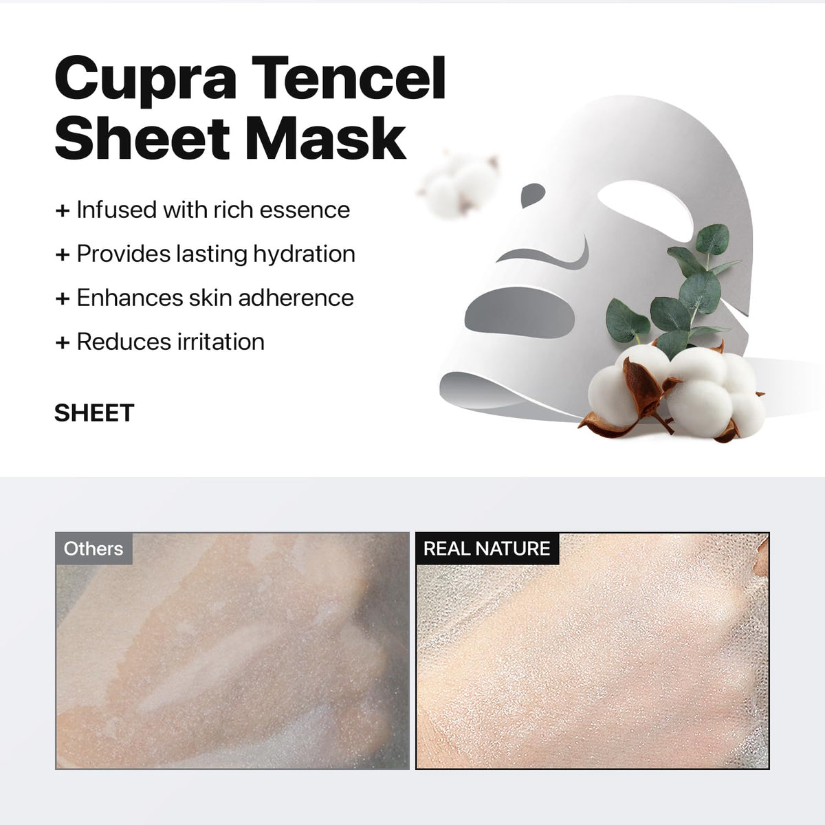 Nature Republic ten different mask variants displayed to show ingredient variety