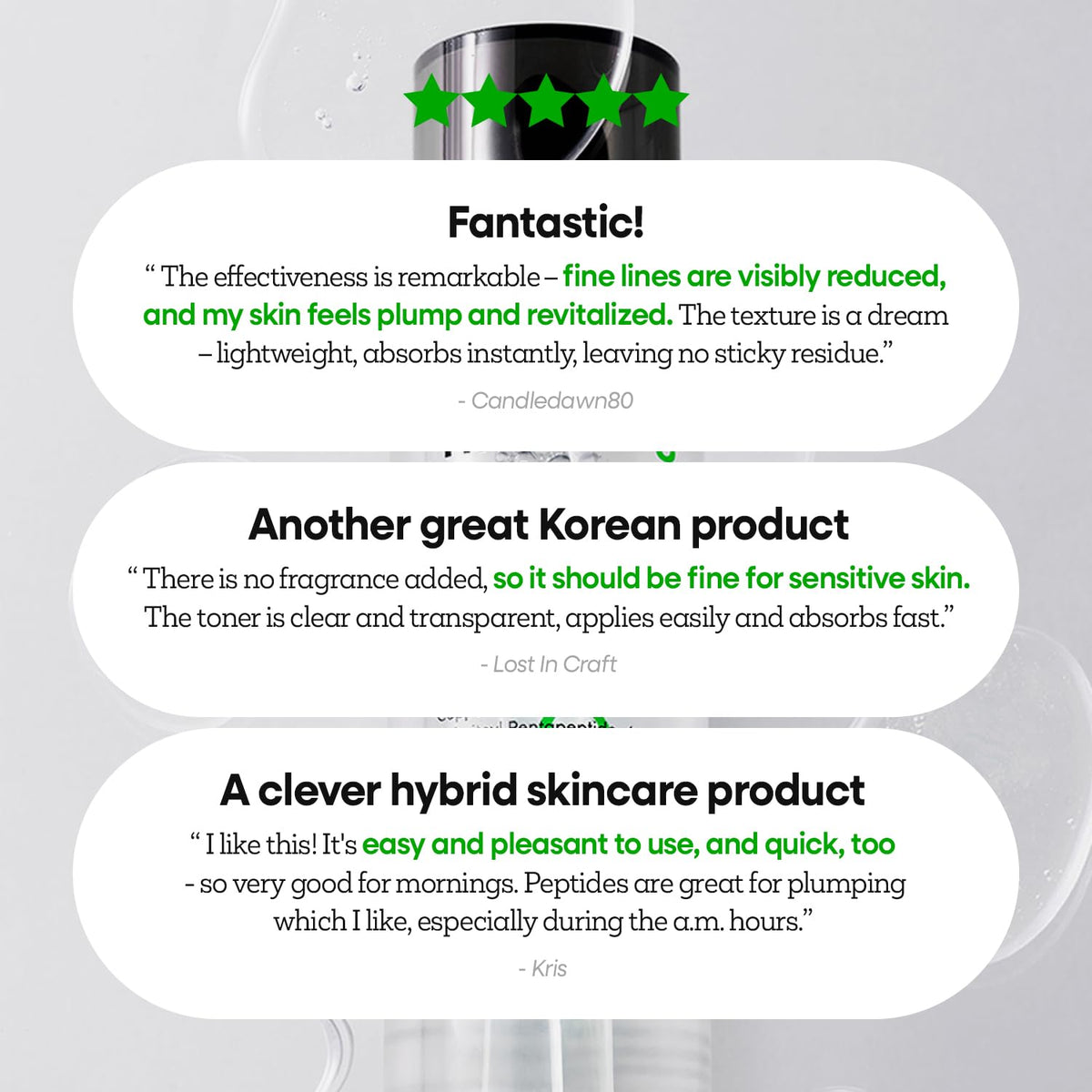Nature Republic serum on bathroom counter in routine scene showing convenient daily skincare integration