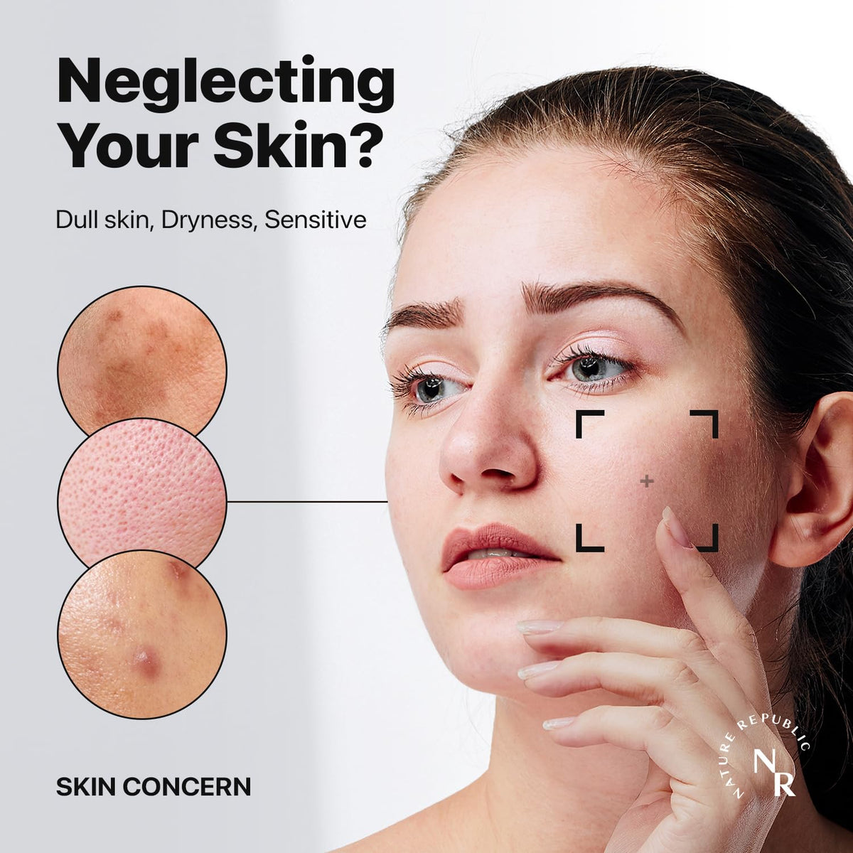 Nature Republic close-up of a sheet mask fabric highlighting soft texture and adherence