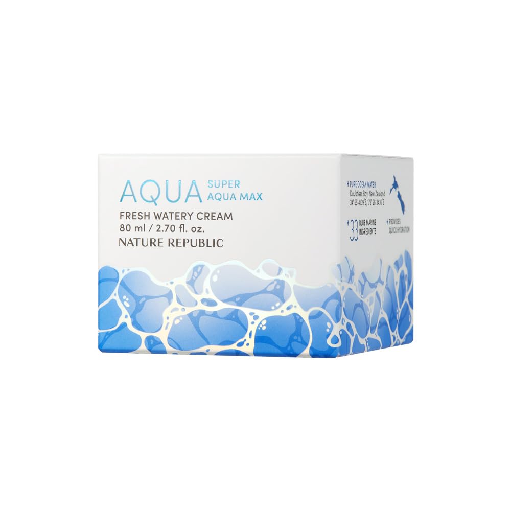 Nature Republic cream texture close-up highlighting lightweight hydration