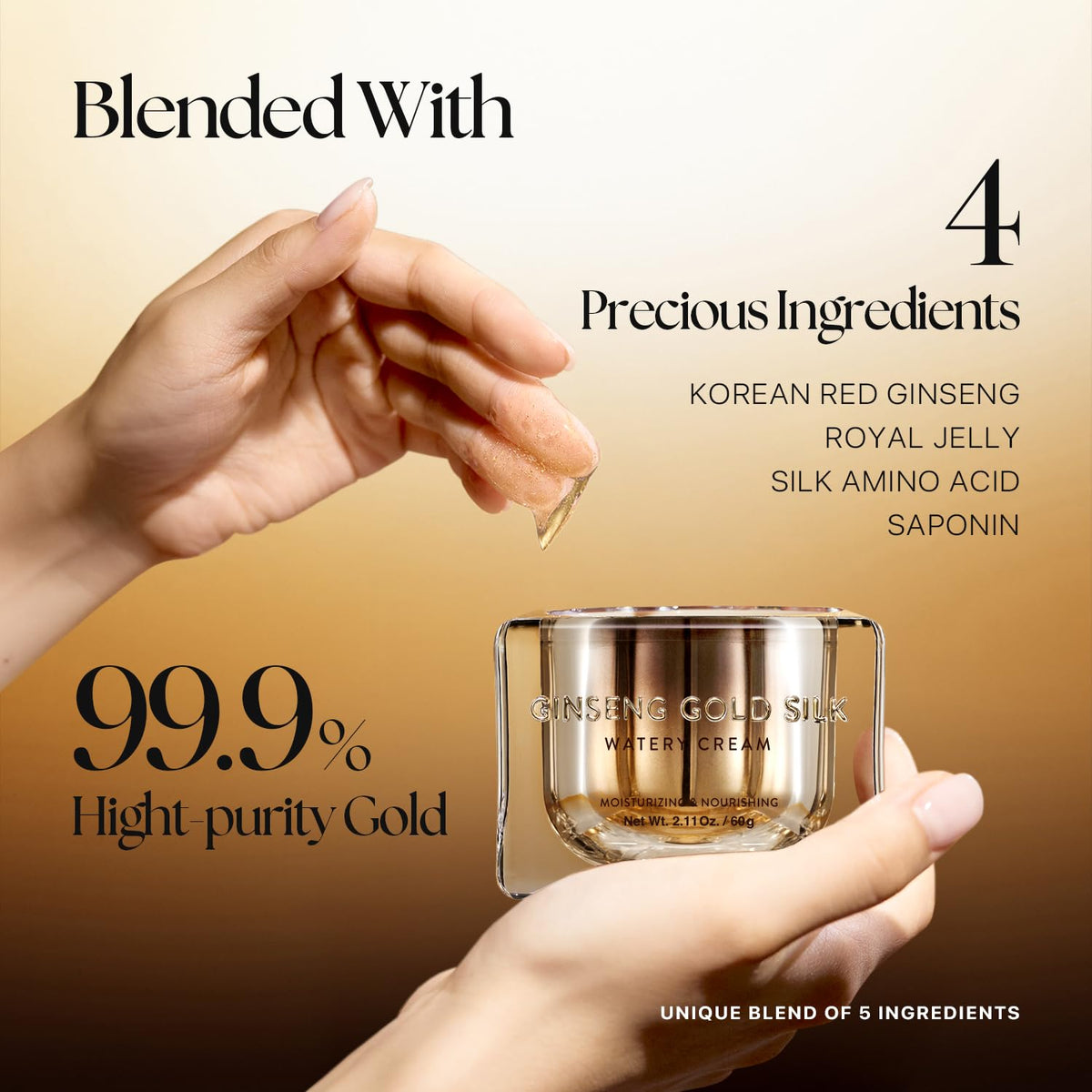 Nature Republic watery cream texture close-up showing smooth absorption