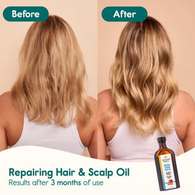 Nature Spell applied as a hair mask to improve softness and manageability