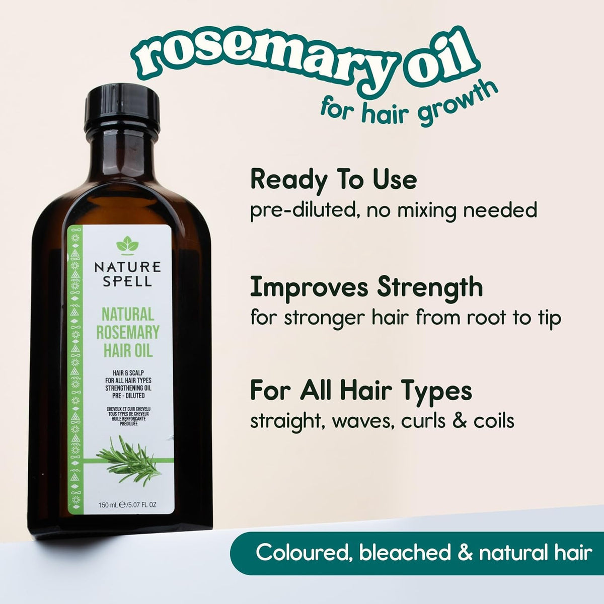 Nature Spell comb applicator close-up for precise oil placement