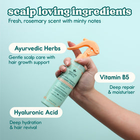 Nature Spell bottle on bathroom shelf suggesting daily routine simplicity