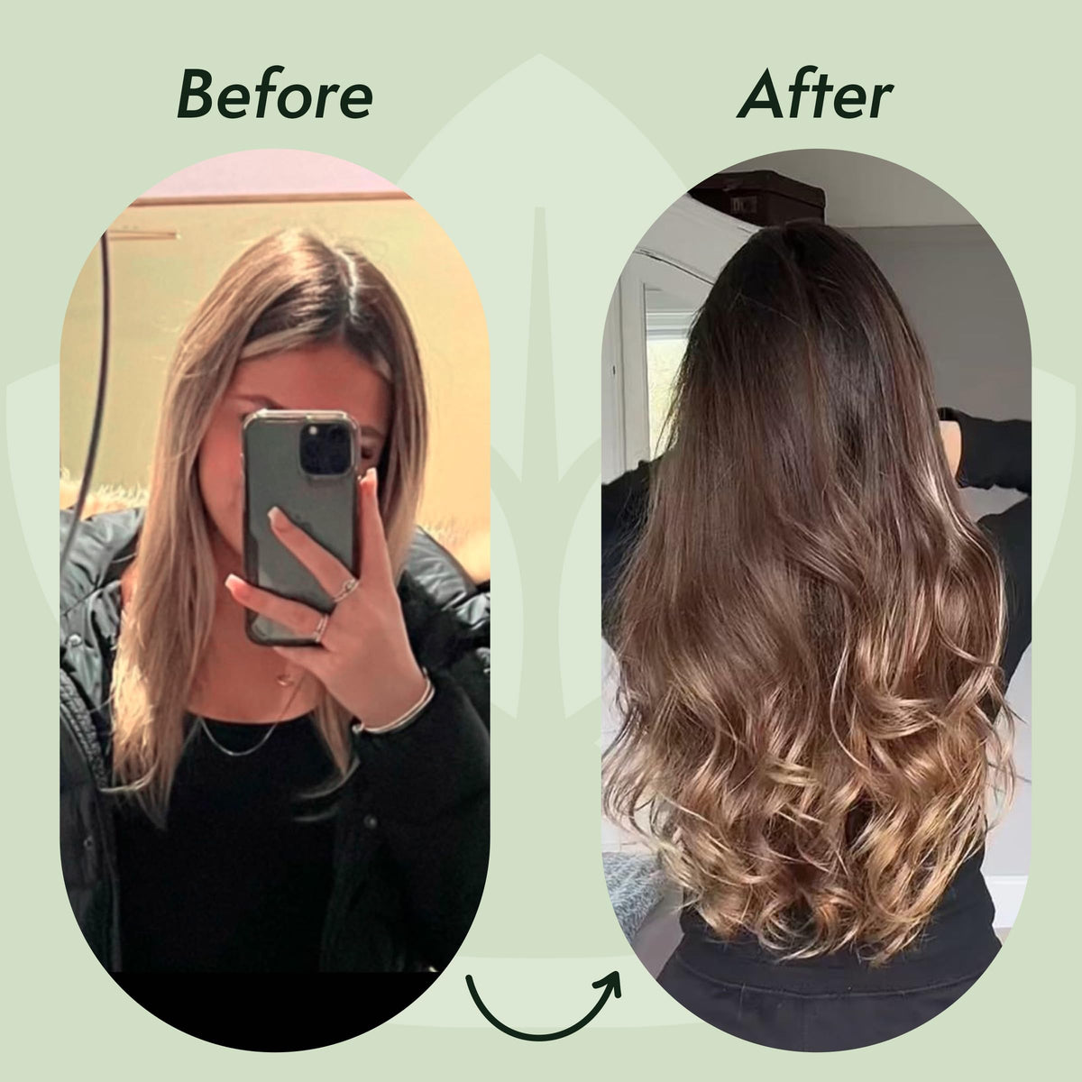 Nature Spell applying oil to hair roots demonstrating targeted scalp nourishment