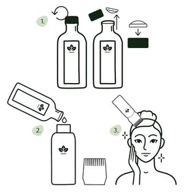 Nature Spell rosemary oil applied to scalp to support refreshed scalp sensation