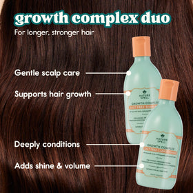 Nature Spell shampoo pump closeup with easy dispensing for convenience