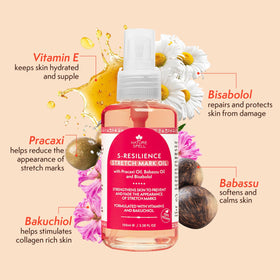 Nature Spell ingredients display with babassu and pracaxi illustrating nourishing, natural oils