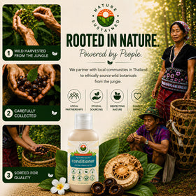Nature Sustained before and after hair shine improvement benefit visual