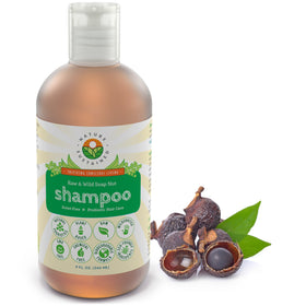 Nature Sustained front bottle view showing clean packaging and organic benefit