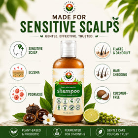 Nature Sustained shampoo foam texture demonstrating gentle lathering benefit
