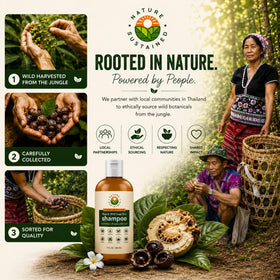 Nature Sustained size and scale with a hand showing travel-friendly 9oz benefit