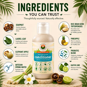 Nature Sustained texture close-up showing creamy conditioner for easy detangling