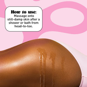 NATURE WELL applied on forearm illustrating hydrated, smoother-looking skin