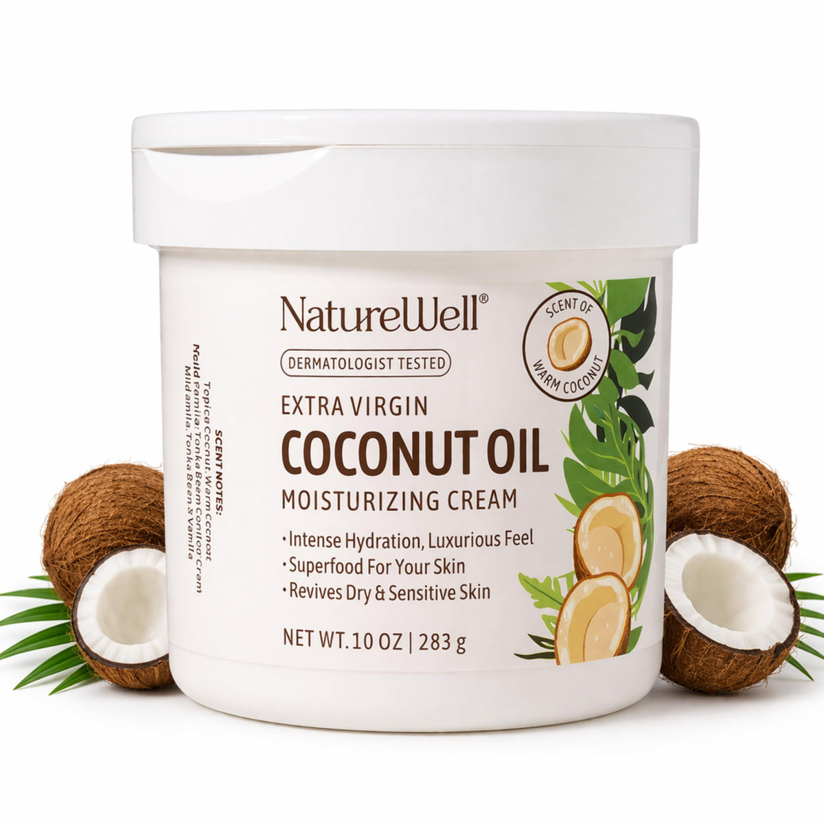 NATURE WELL front jar view showing packaging and convenient 10 oz size