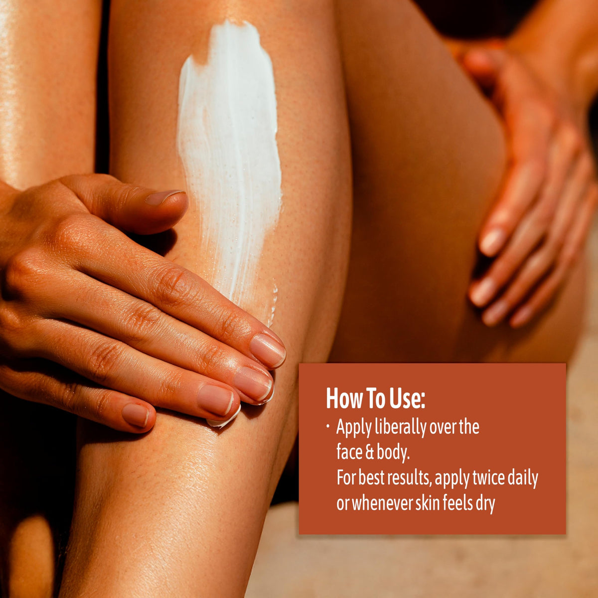 NATURE WELL cream applied on hand demonstrating quick absorbency and softness benefit