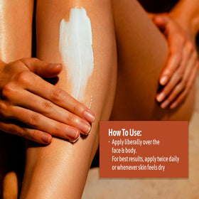 NATURE WELL cream applied on hand demonstrating quick absorbency and softness benefit