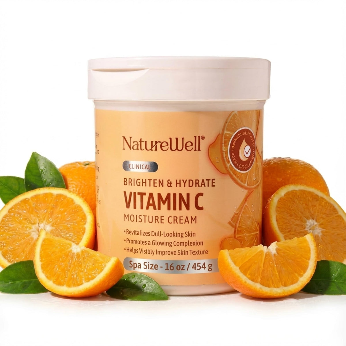 Nature Well front jar showing product label and 16 oz size benefit