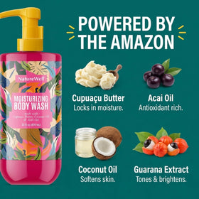 Nature Well cupuaçu butter scoop highlighting moisture-retention benefit