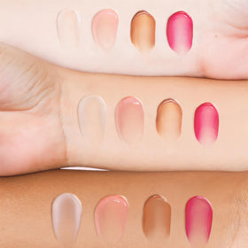 Nature Well Pink Velvet lifestyle outdoor image showing natural tint and soft hydrated lip appearance