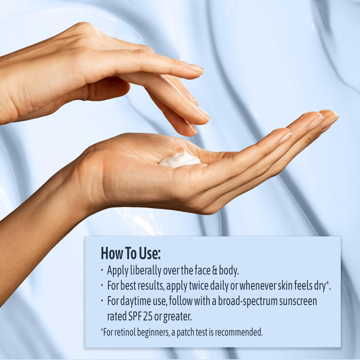 NATURE WELL size comparison with hand illustrating large 10 oz spa jar