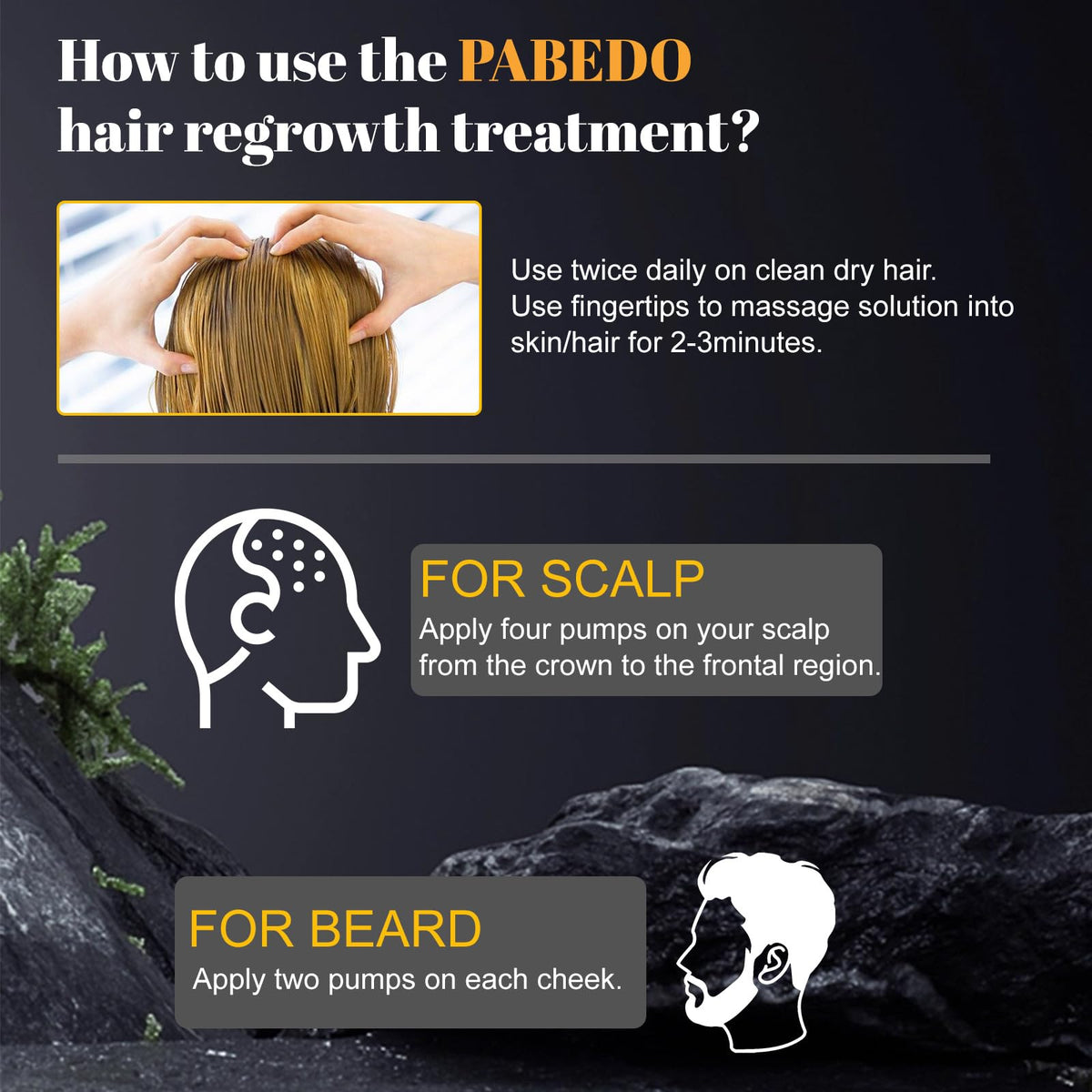 NATURE ZIRAN scale comparison showing hair area, demonstrates visible coverage benefit