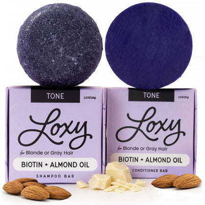 NATURÉL front packaging of Loxy Purple bar set showing sustainable design and benefits