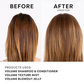 NatureLab.TOKYO applying conditioner in shower for lift and detangling benefit