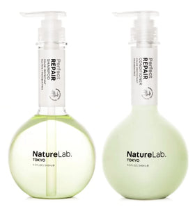 NatureLab.TOKYO duo front packaging showing both bottles and product benefits