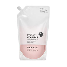 NatureLab.TOKYO refill pouch front view showing product and volume benefit