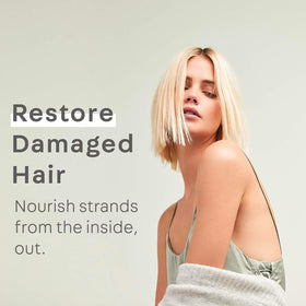 NatureLab.TOKYO refill pouch in a minimalist bathroom for sustainable routine inspiration