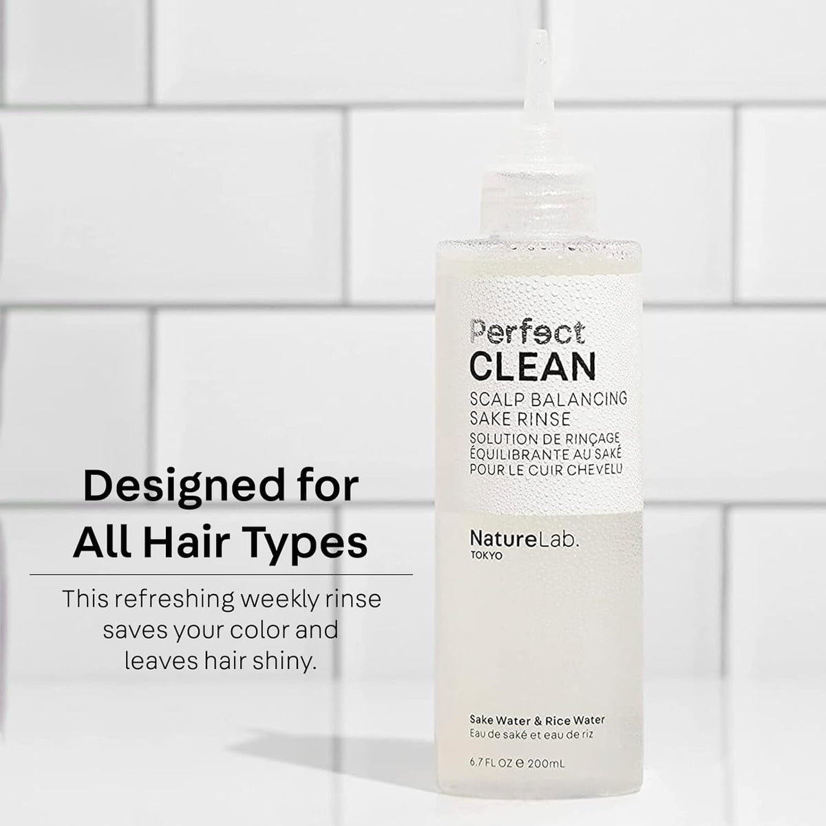NATURELAB. TOKYO sake ingredient focus highlighting natural-balancing benefit