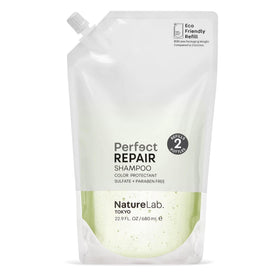 NatureLab.TOKYO refill pouch front view showing product and eco benefit