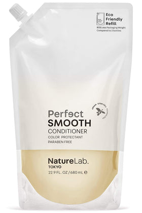 NatureLab.TOKYO refill pouch front view showing product branding and sustainable benefit