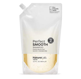 NATURELAB. TOKYO refill pouch front view showing product label and eco benefit