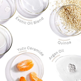 NatureLab.TOKYO conditioner creaminess showing slip for detangling