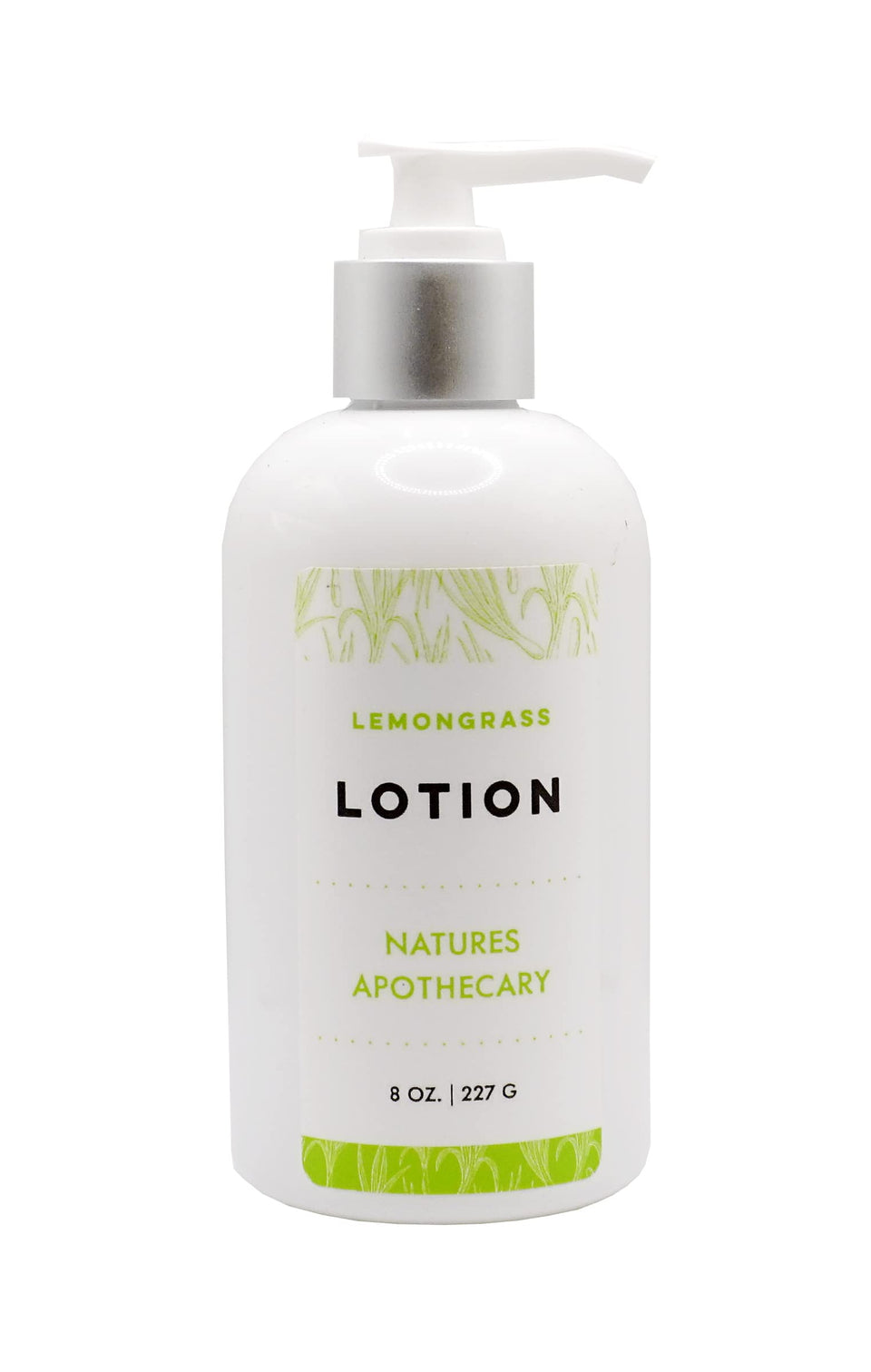 NATURE'S APOTHECARY front bottle showing label and lemongrass scent, promotes gentle hydration