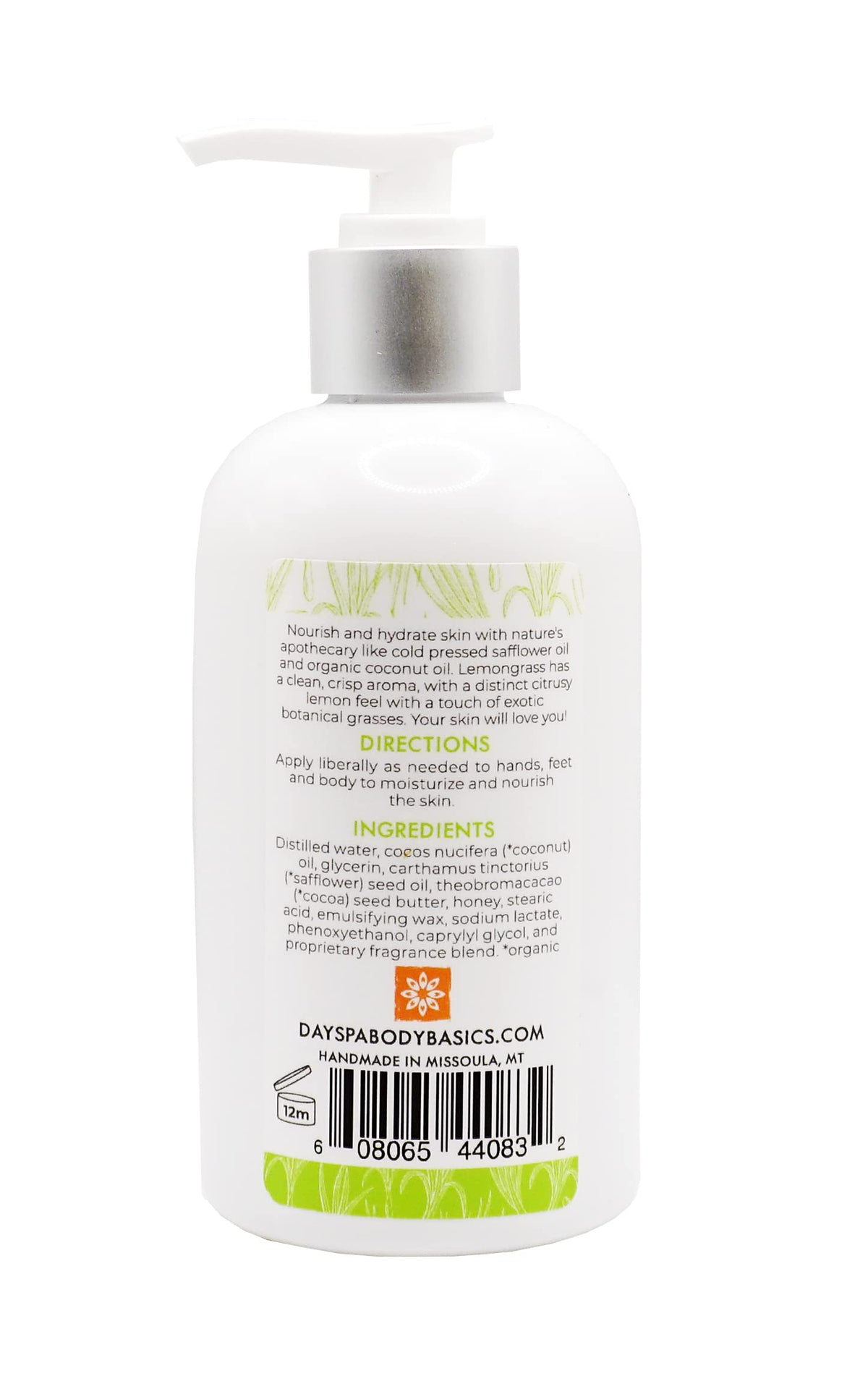 NATURE'S APOTHECARY lotion texture close-up, showcases silky, fast-absorbing moisture