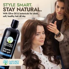 Nature's Brands bottle in hand to show 16 fl oz size and travel convenience benefit
