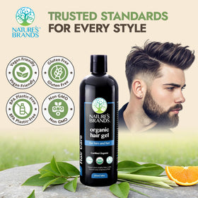 Nature's Brands gel texture close-up displaying smooth, non-sticky hold benefit