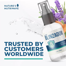 Nature’s NutriWave being sprayed onto toes for targeted nail and foot support