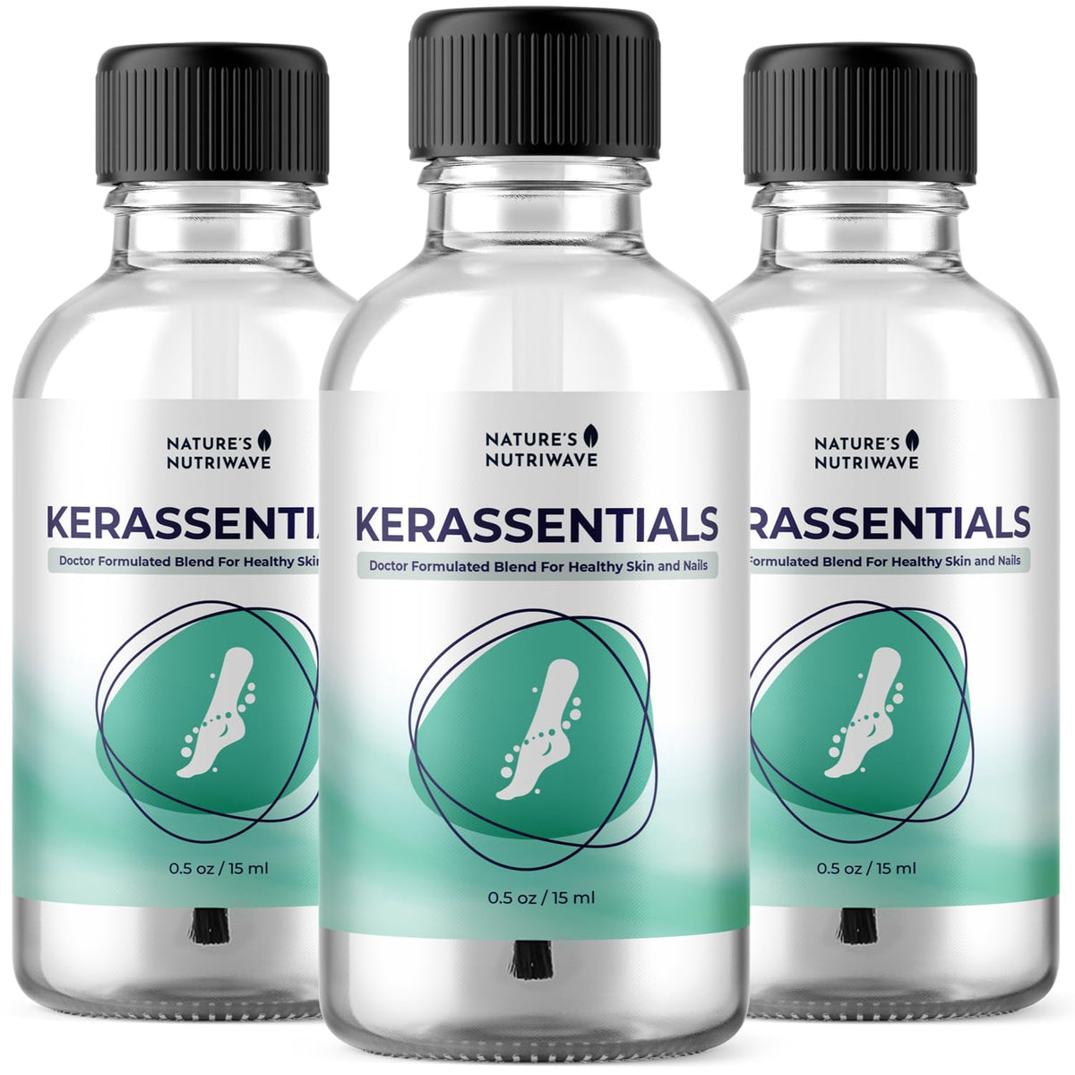 Nature’s NutriWave front bottle view showing label and compact size benefit