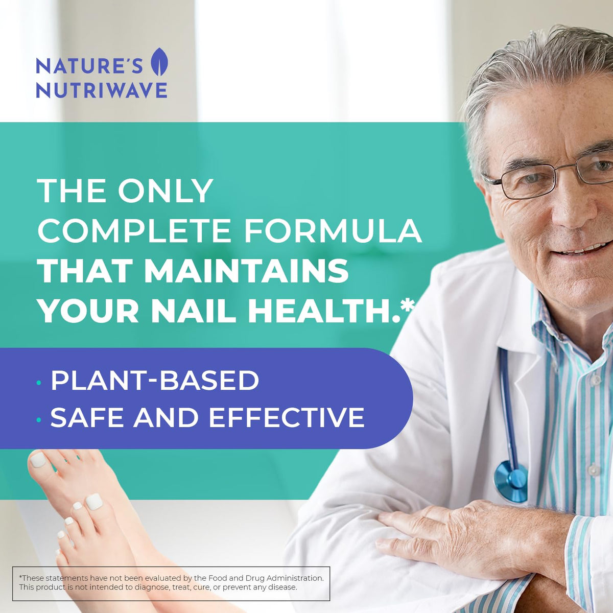 Nature’s NutriWave applied to cuticle while massaging for targeted nourishment