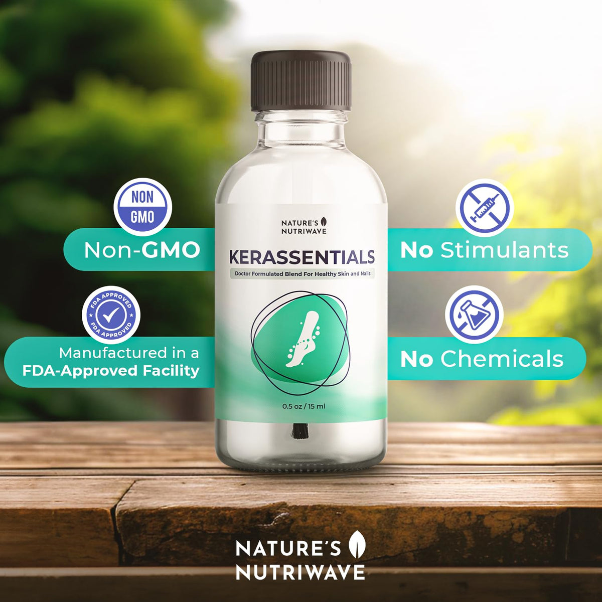 Nature’s NutriWave applied to nails in hand-care routine demonstrating easy use