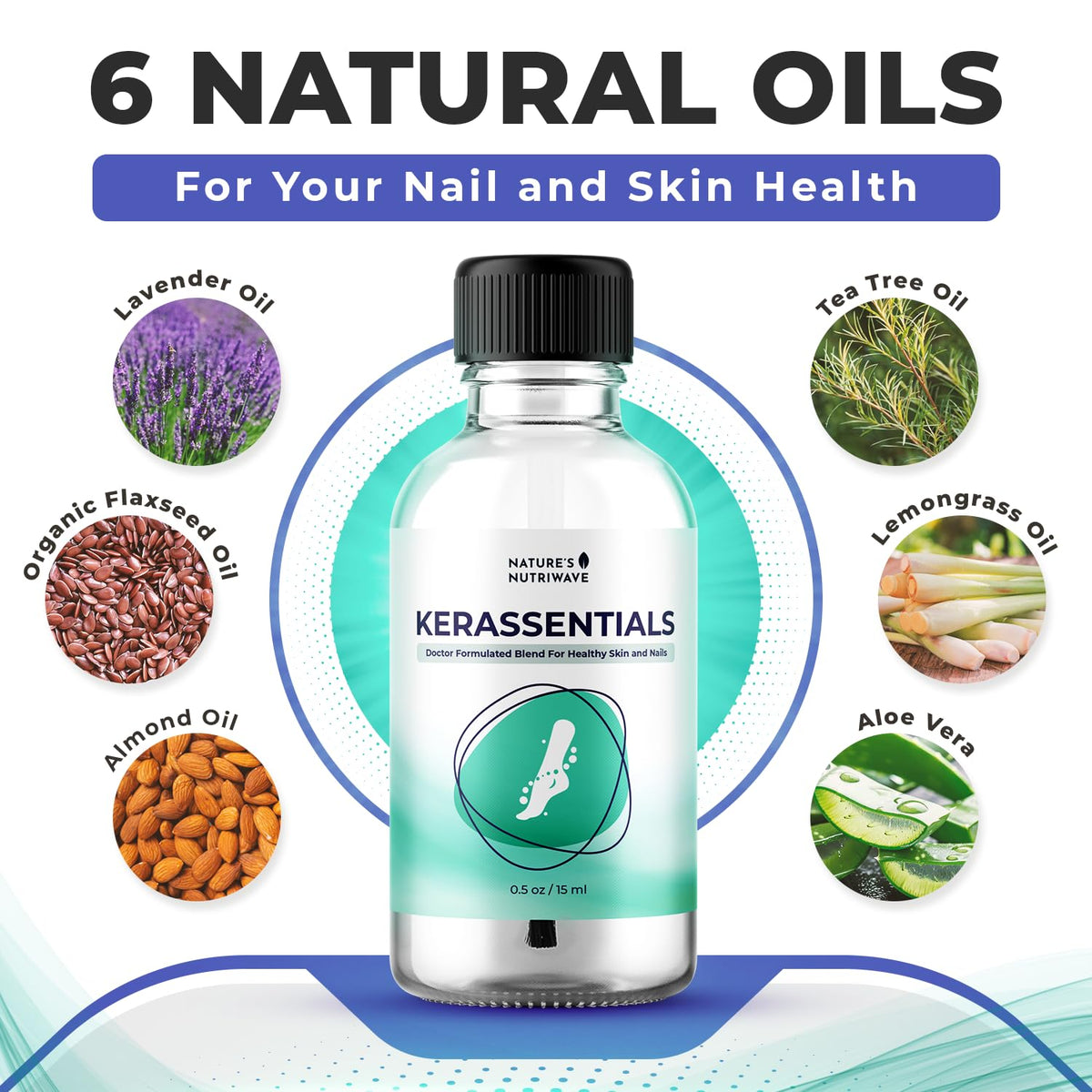 Nature’s NutriWave single drop of oil illustrating lightweight, fast-absorbing texture