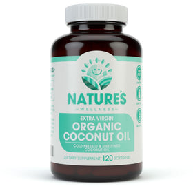 Natures Wellness front jar view showing packaging and organic label, conveys trust