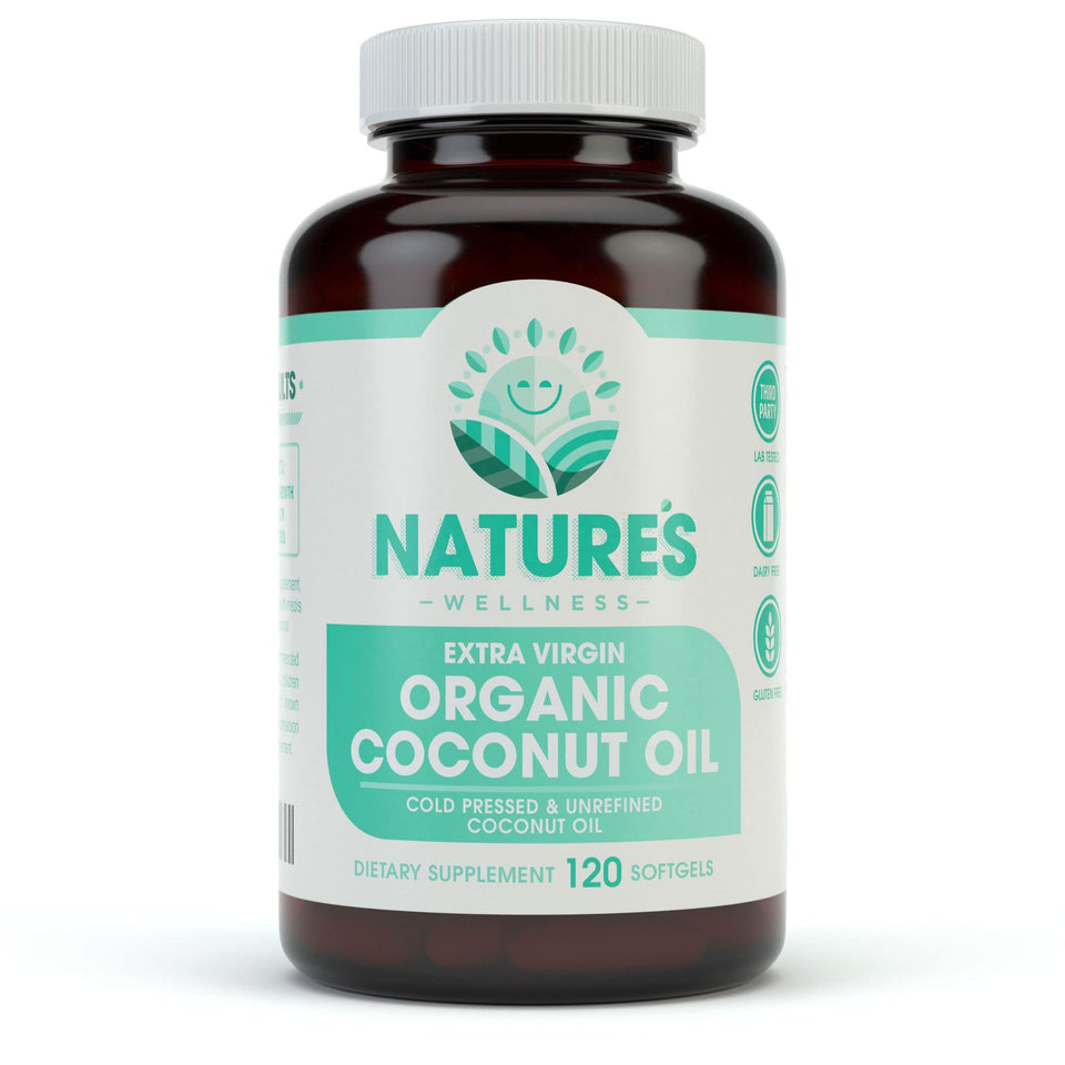 Natures Wellness front jar view showing packaging and organic label, conveys trust