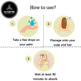 Naturevibe Botanicals hair treatment use showing conditioning benefit