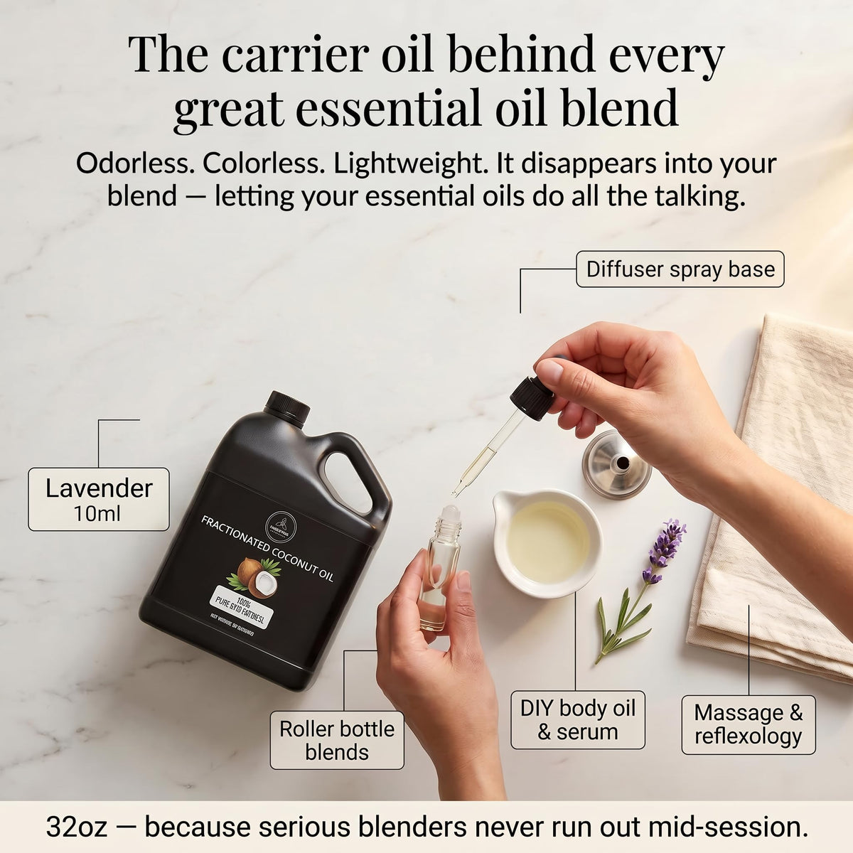 Naturevibe Botanicals applied to skin, moisturizing without greasy residue benefit